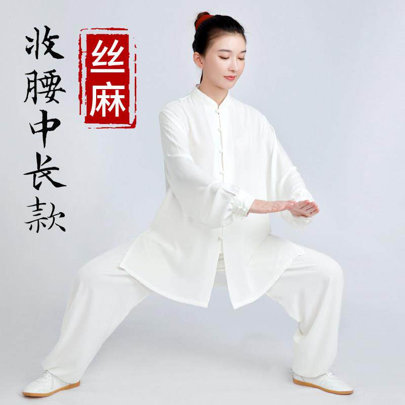 小和山太极服女款新款2026高端太极拳练功服男春秋夏季长版八段锦