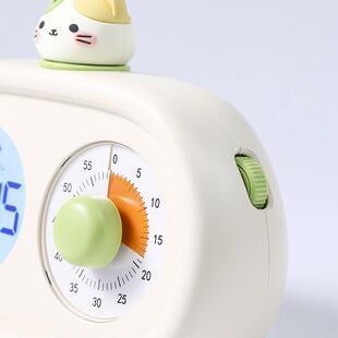 儿屏视化计时可器闹钟童学生时间管理多功能静双音走时自COL律定