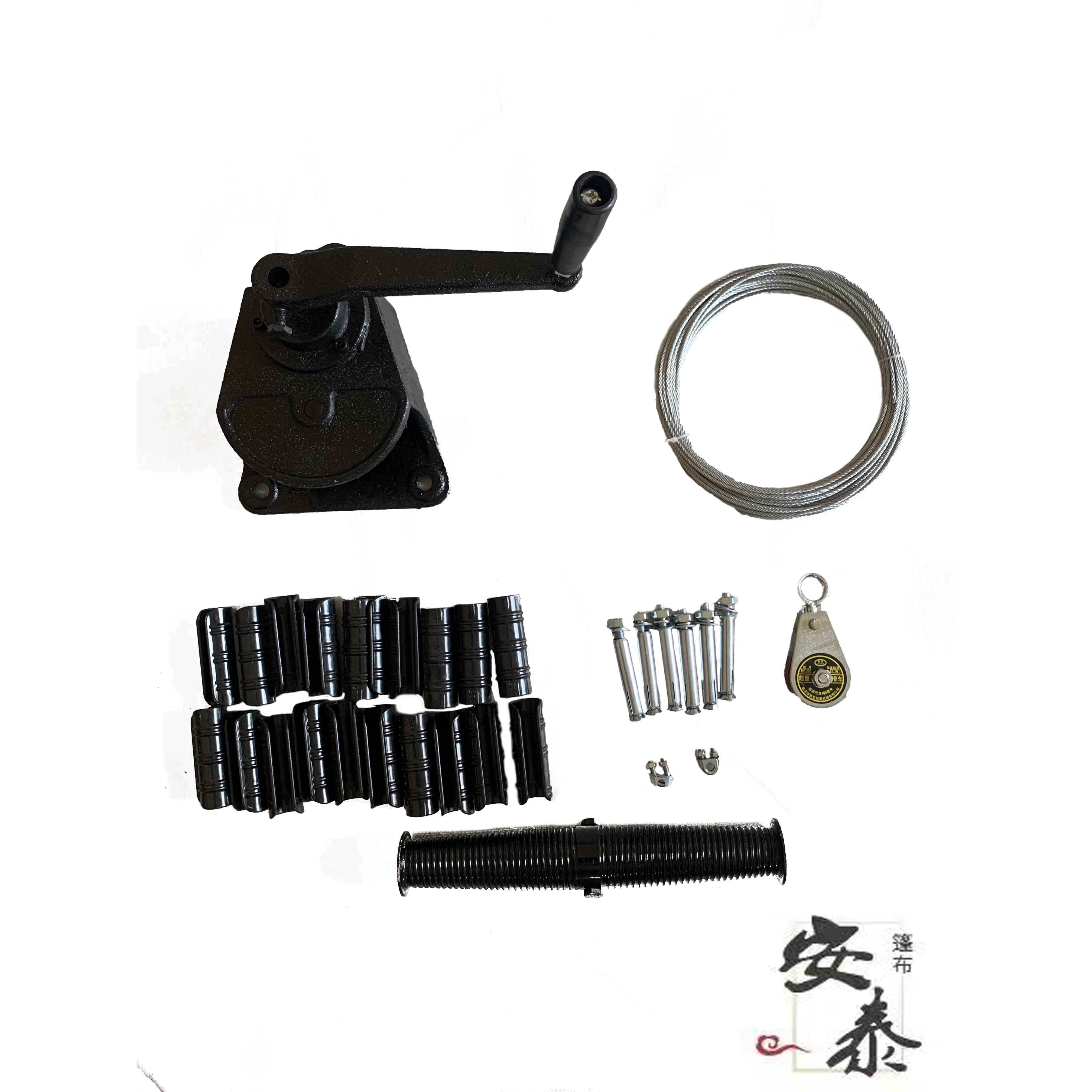 养殖场卷帘机大棚卷膜器加厚铸铁升降机畜牧自锁卷帘器手动卷帘机