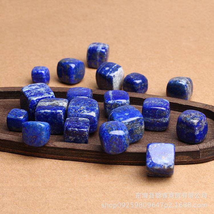 水晶青金石小方块 大颗粒碎石摆件鱼缸石花盆装饰 厂家供应