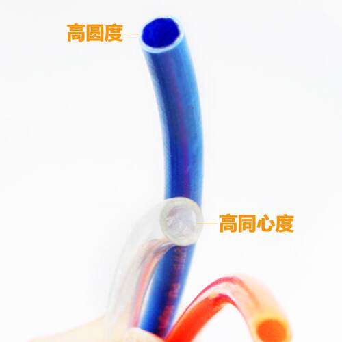 优质PU料管气空压机气动风管软管5*8/12*8/10*6.542.5/6/PU*4m*m