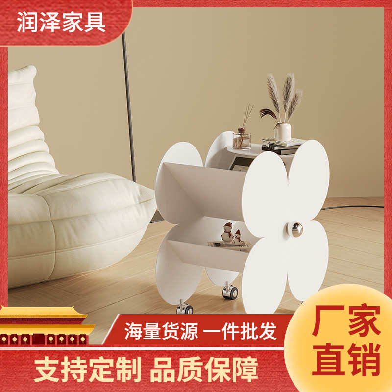 可移动小茶几带轮客厅家用创意沙发边几网红小桌子沙发旁边置物架