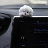 汽车中控台屏幕摆件趴趴装 饰品女生宾士c260l车载玩偶公仔可爱