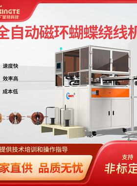 电感自动化磁环十字绕蝴蝶绕线机滤波抗干扰磁环勾线机
