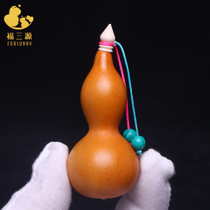 随身小葫芦文玩精品手把件镶口手捻龙头配饰草里金蚂蚁肚八宝胖墩