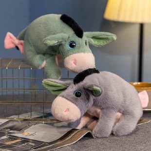 丑萌玩偶小毛驴毛绒玩具马公仔仿真驴子宝宝睡觉安抚娃娃生日礼物