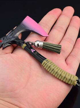 APEX游戏周边寻血猎犬渡鸦之咬12CM游戏版手斧武器模型工艺品摆件
