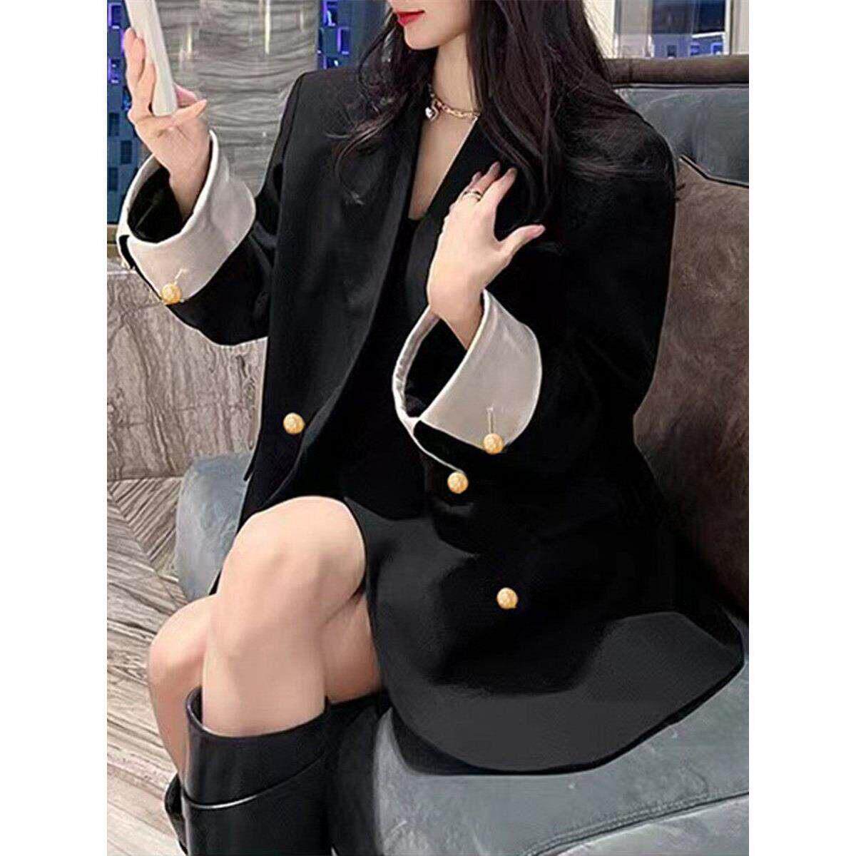 香港大码高级感休闲西装外套女士2026春秋显瘦修身小个子外穿西服