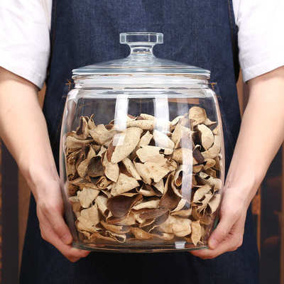 陈皮储存罐食品级大号玻璃茶叶罐密封罐商用小青柑鱼胶储物罐