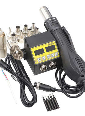 8858D+二合一热风枪焊台 智能数显调温936恒温电烙铁 110V/220V