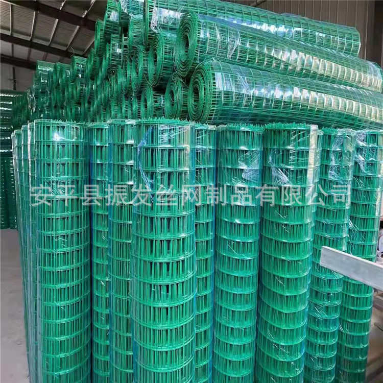 荷兰网圈地养殖网浸塑电焊网绿色铁丝围栏网鱼塘围栏网养鸡养鸭网