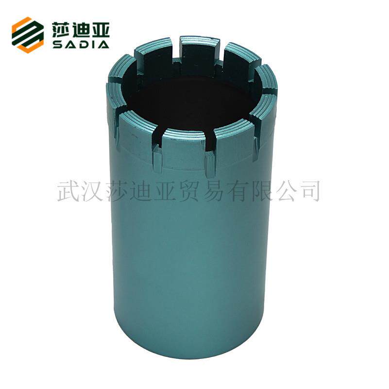 101双管硬水泥桩钢筋混凝土取芯钻头地质勘探工具 烧结金刚石钻头