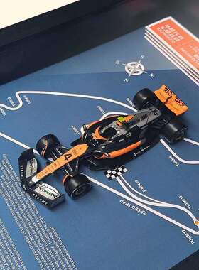 工厂一手价F1迈凯伦MCL60皮亚斯特里81#赛道赛车模型3D立体装饰画