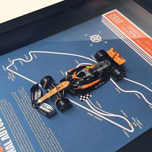 工厂一手价F1迈凯伦MCL60皮亚斯特里81#赛道赛车模型3D立体装饰画