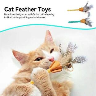 Cat Toy Wand Cute Interactive Cat Teaser Toy Cat Chew Stick