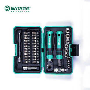 05498世达工具套装 38件迷你便携棘轮扳手 大扭力家用螺丝批组套