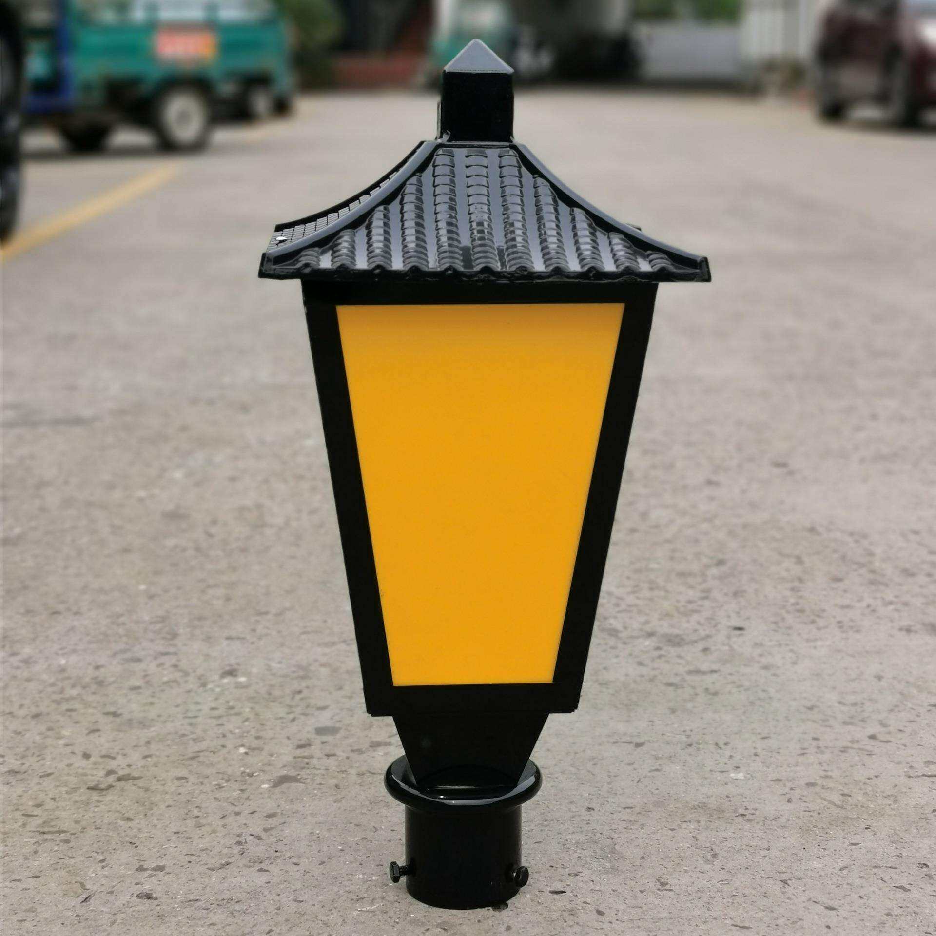 中式压铸铝庭院灯头 户外防水公园道路照明灯具 LED景观庭院灯罩