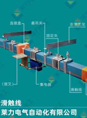 莱力滑触线HXTS-4-16/80A安全滑线电动葫芦供电轨道