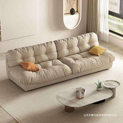 科技现代简约ter小户型布沙发客厅三人位网红bax云朵意式极简家用