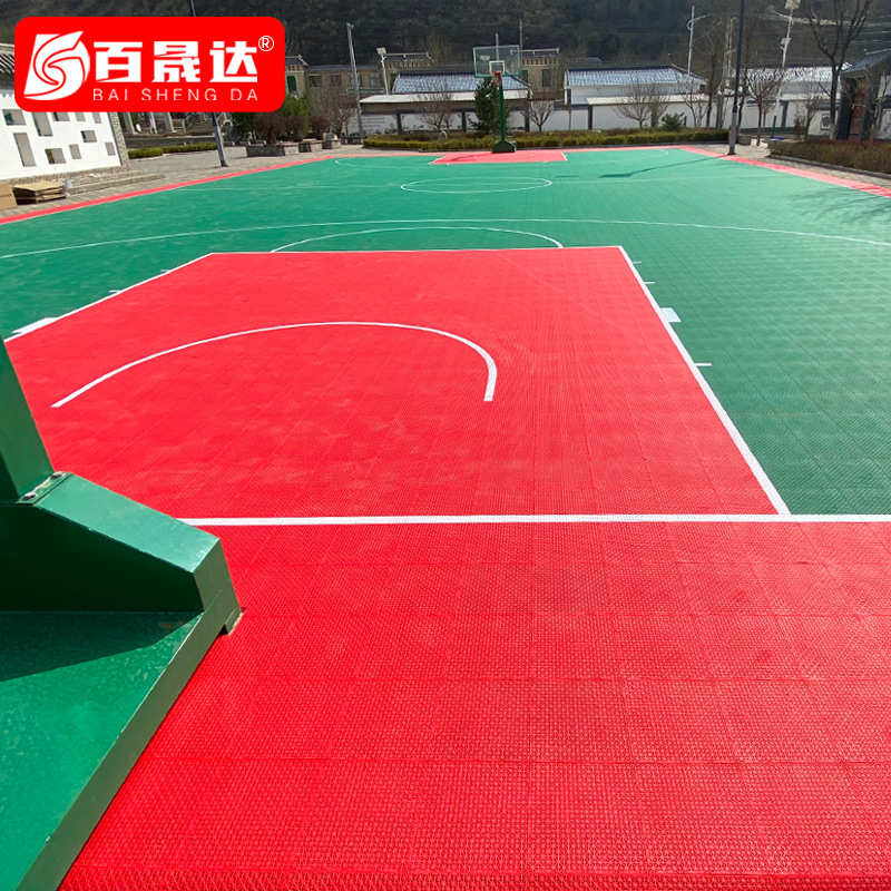 百晟达悬浮地垫塑胶幼儿园篮球场户外拼装地板塑料运动地砖