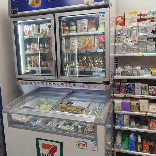 711全家罗森便利店冷柜商用哈根达斯子母柜冷藏冷冻冰淇淋雪糕柜