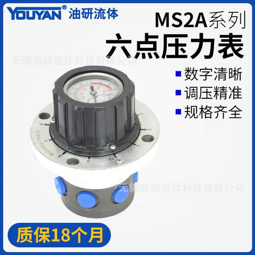 MS2A20/400力士乐型100六点压力表L2X公制M14英制G1/4液压开关250