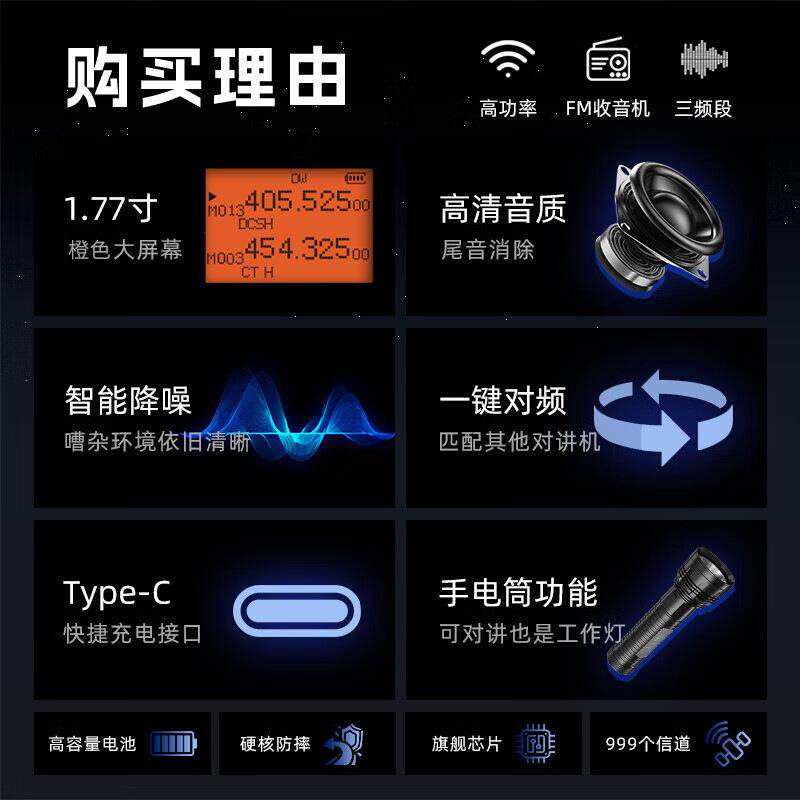 BAOFENG/宝锋BF-K6手持对讲机跨境户外1.77寸屏宝峰原厂外贸