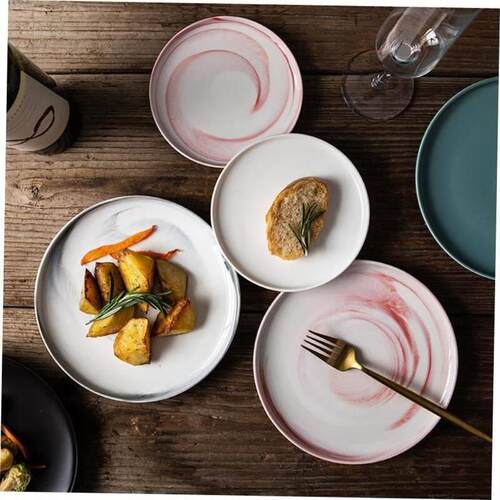 dinner plates ceramic steak plate dishes 西餐盘 western food