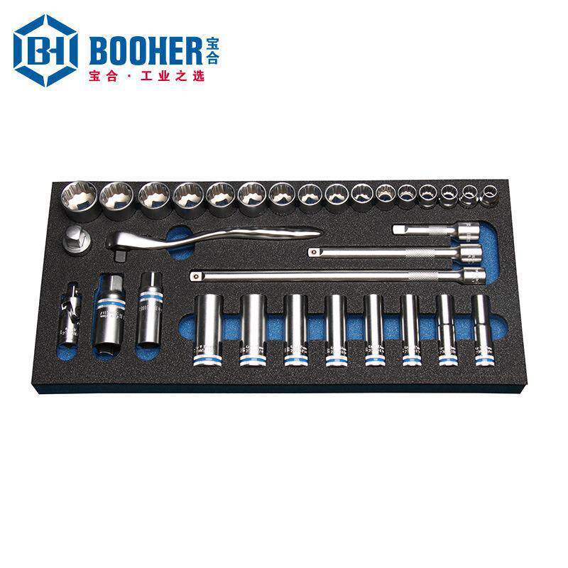 Booher宝合套装工具BH180300232件套3/8"套筒组套