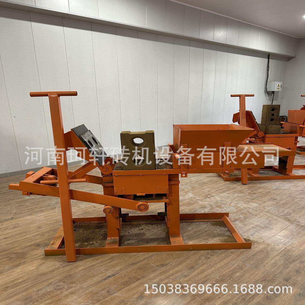 多款规格泥土成型机 手动黏土砖机 出口海外积木砖机 空心泥巴砖