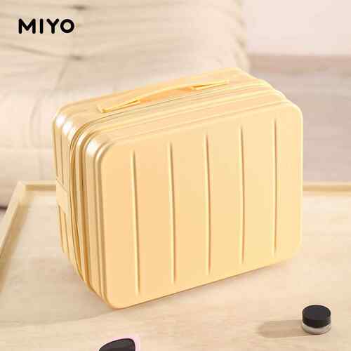 高档MIYO小型迷你化妆箱女1新杆款套拉便携手提可收纳行李箱4寸洗