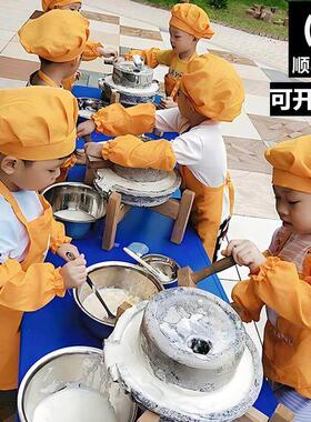 小石磨家用小型复古磨盘老石磨磨豆浆豆腐手工幼儿园研学亲子活动
