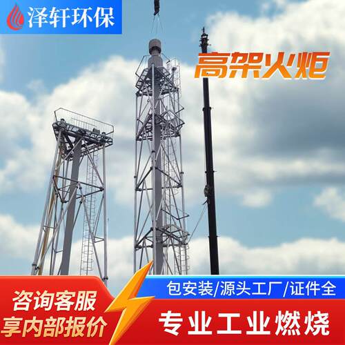 全自动架火炬系统 多行业废气放空火炬 智能点火防爆燃烧装置