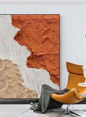 手画工抽象色块装饰玄现代立关体肌理油画大型尺寸GPO锂合金画框