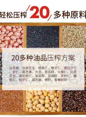 家用全不锈钢花生瓜子菜籽榨油电动型家机庭榨商用小冷热全ILN自