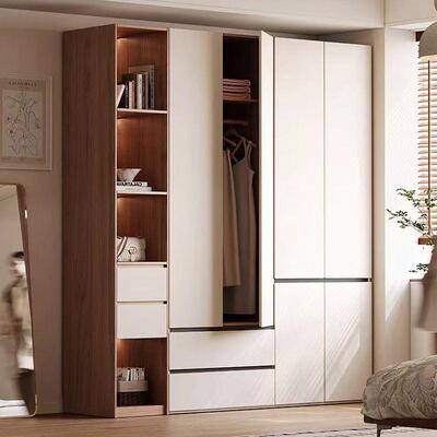 实木衣柜用卧室家小户型柜新款儿童储物IRI简易分段式合组抽屉大