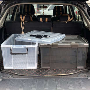 加厚鱼桶塑料周转箱大容量运鱼水箱活鱼箱桶车载后备箱透明钓极凯