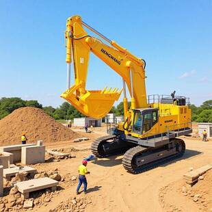 HW520大型履带式 挖掘机恒旺履带挖机矿山矿用大型履带挖掘机厂