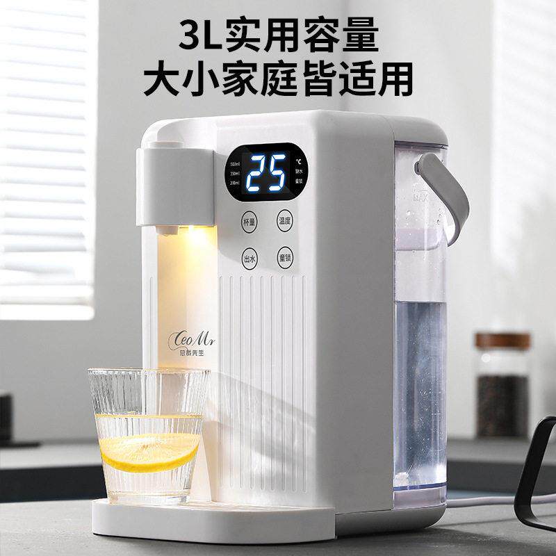 跨境110V速热饮水机桌面台式一键出水即热饮水机家用小型烧水壶3L