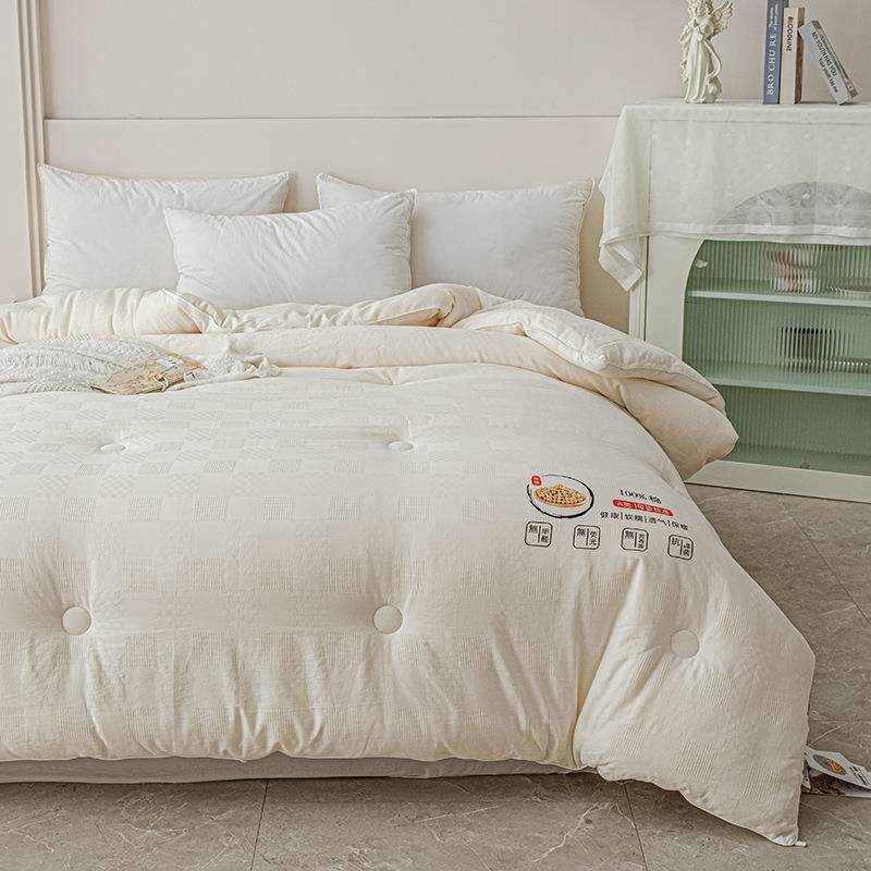 2023新款A类纯棉大豆被全棉加厚冬被春秋保暖被芯单人学生被子