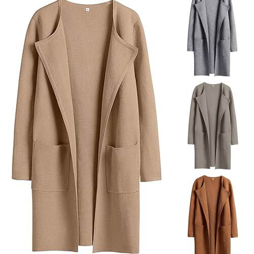 Women's collar woolen coat top