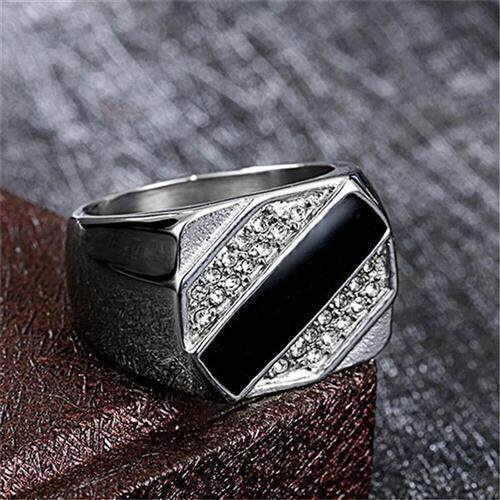 Signet Square Finger Rings For Men Punk Style Collection Gol