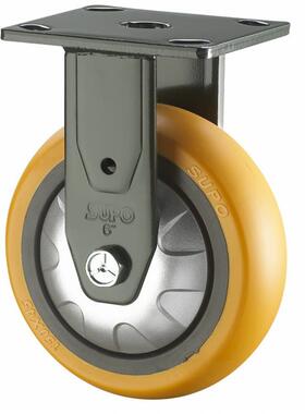 6寸定向聚氨酯PU橙色承重型SUPO向荣工业脚轮J07S-04-150-262