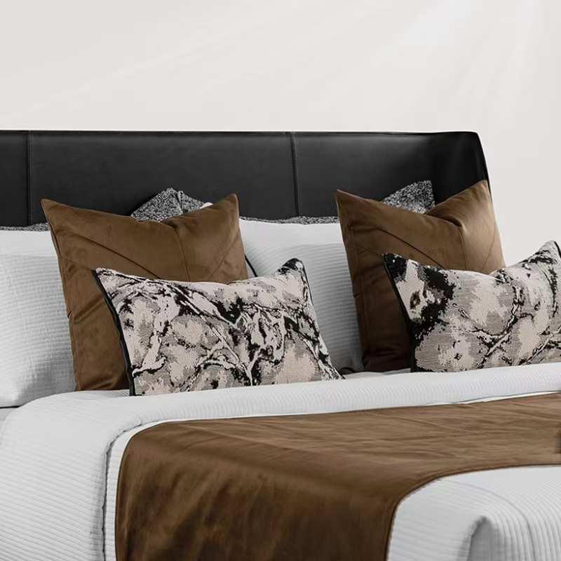 中床极样板房多古风简件套装场品床上用品样板间摆软售楼部