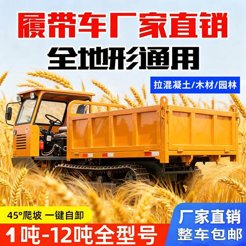 爬山虎履带运输车液压自卸混凝土输送电力工程全地形爬山虎履带车