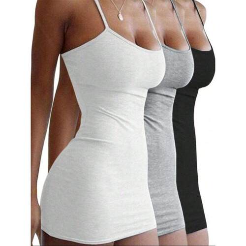 K 45184 Sexy camisole slim hip wrap dress 性感吊带紧身包臀裙