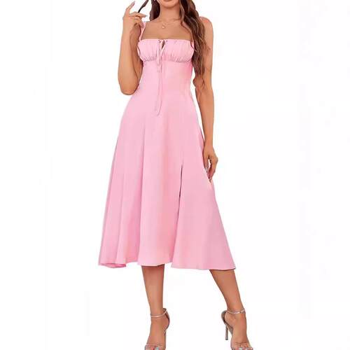 Women's Floral Print Tie Shoulder Cami Dress Fashion Casual