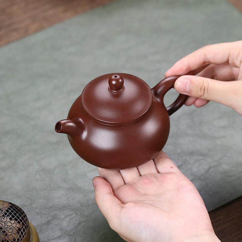 全纯手工紫砂壶壶正宗VHP宜兴朱泥潘壶用家小品泡茶壶茶具紫套装