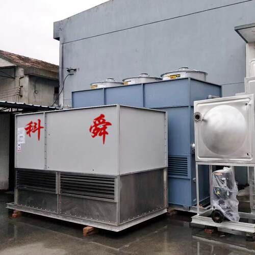 15t3却0t节能玻璃冷塔闭式钢冷YNH却塔方形横流钢制封闭式水冷塔