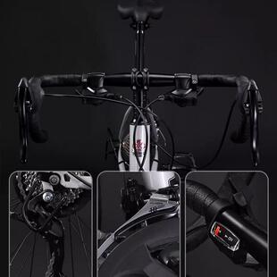 永久闪电公路自行车700C城市通勤赛车跑车男女学生式平把路